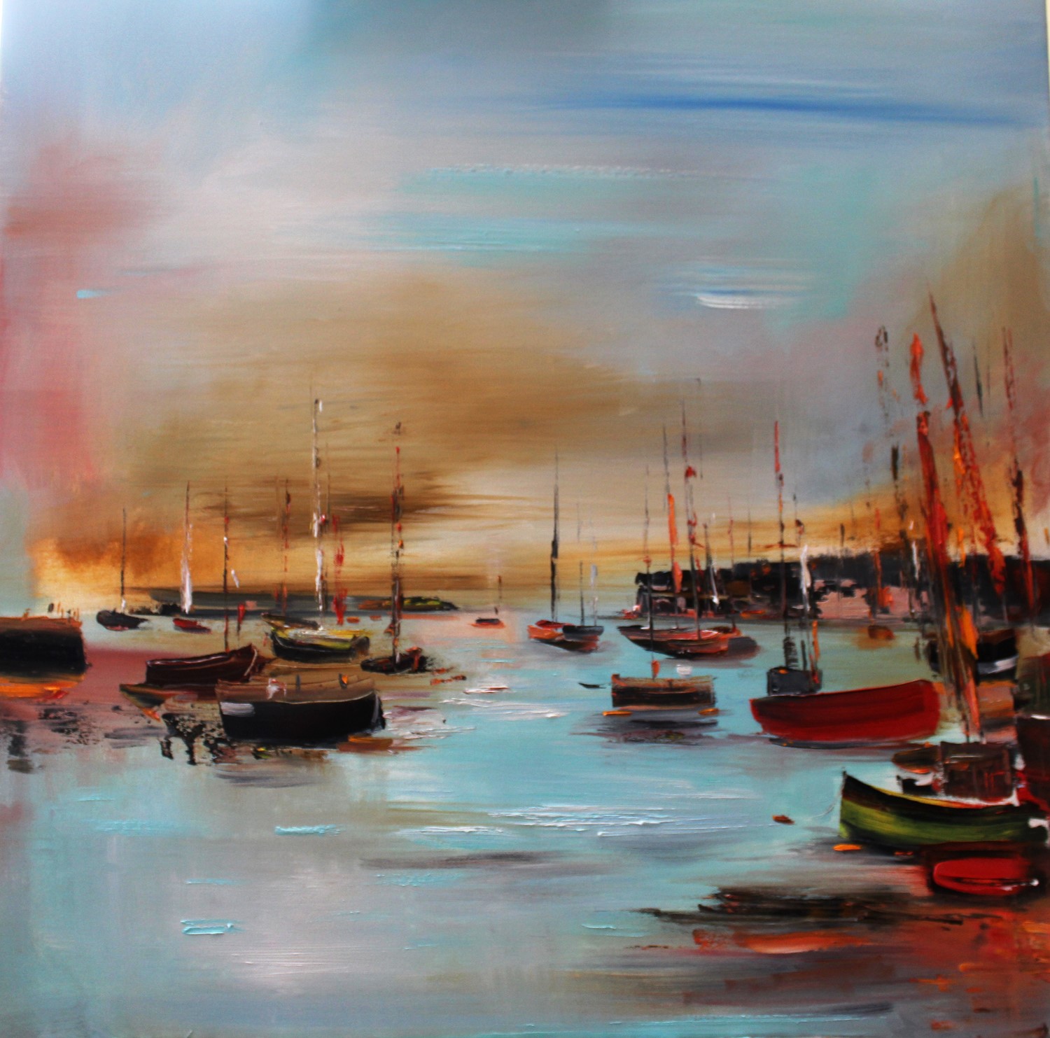 'Boats Ashore' by artist Rosanne Barr